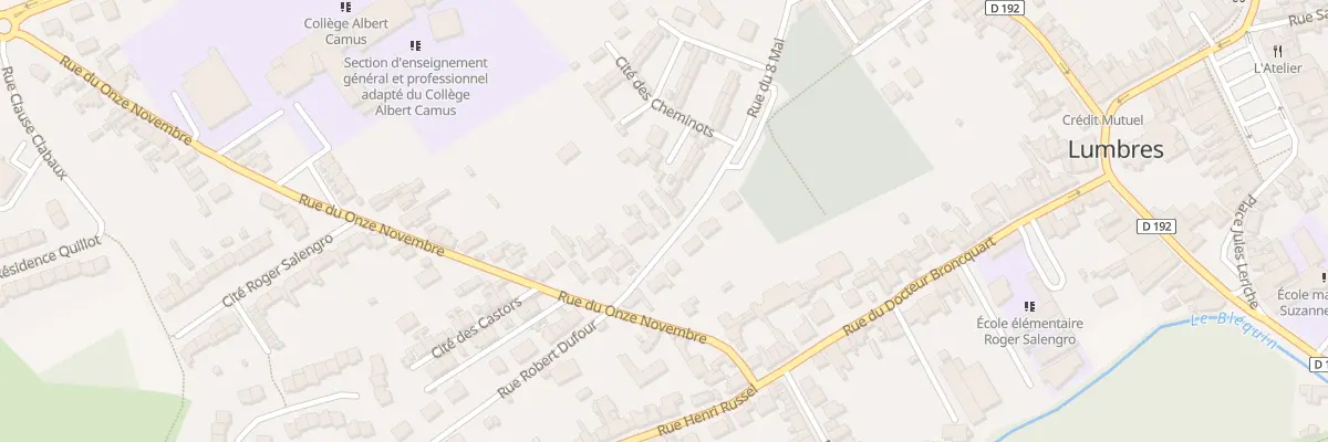 Plan du 7 Rue du Huit Mai à Lumbres
