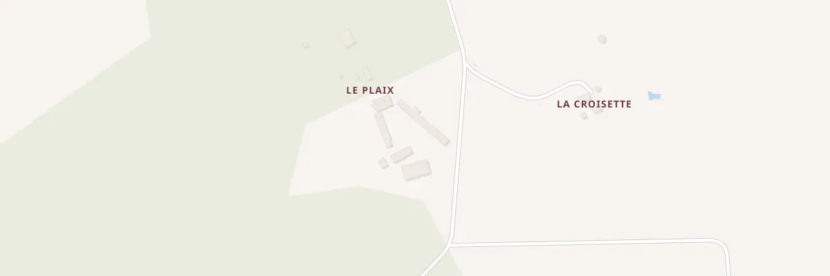 Plan du 1 Le Plaix à Chezal-Benoît