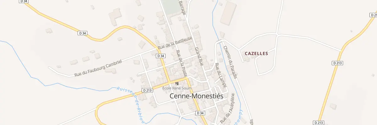 Plan du 5 Rue du Penchou à Cenne-Monestiés