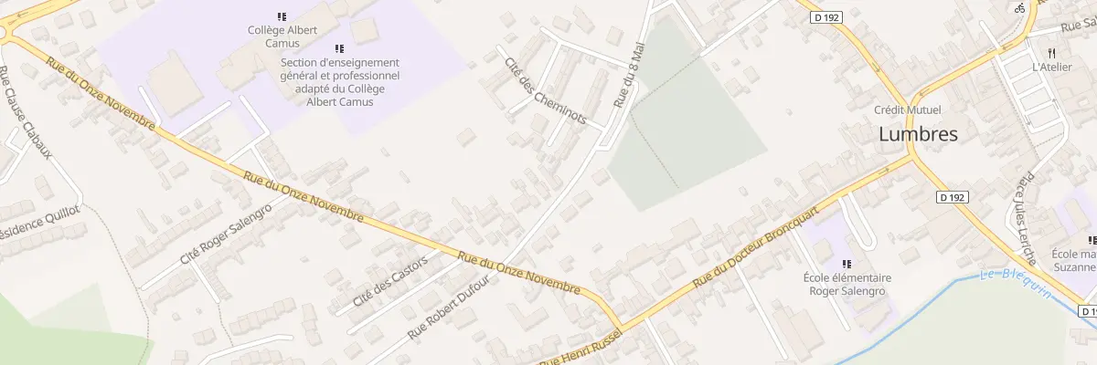 Plan du 9 Rue du Huit Mai à Lumbres