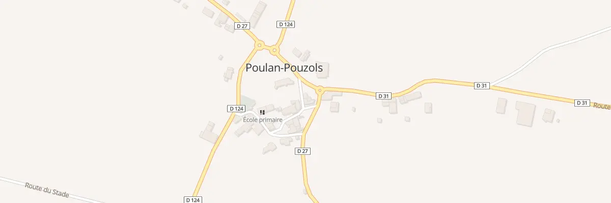 Plan du 5 Rue de la Mairie à Poulan-Pouzols
