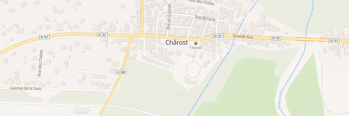 Plan du 1 Rue des Remparts à Chârost