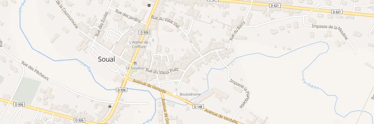 Plan du 5 Rue du Barry à Soual