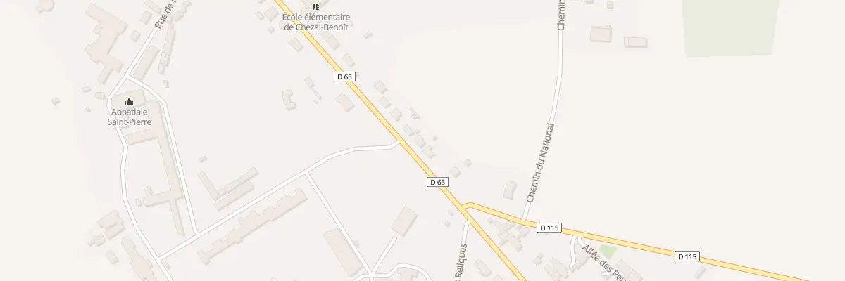 Plan du 19 Rue des Ecoles à Chezal-Benoît