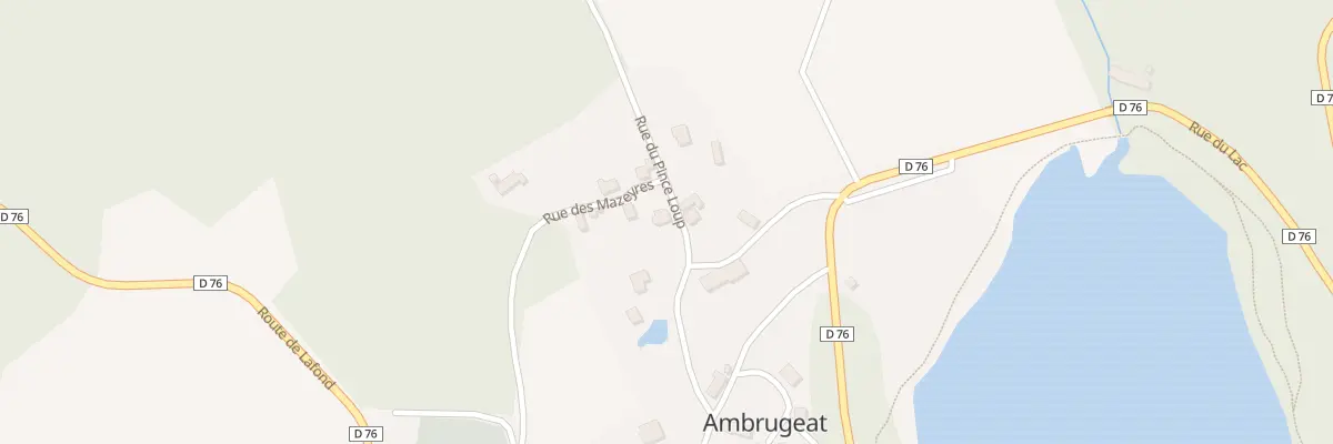 Plan du 3 Rue du Pince Loup à Ambrugeat