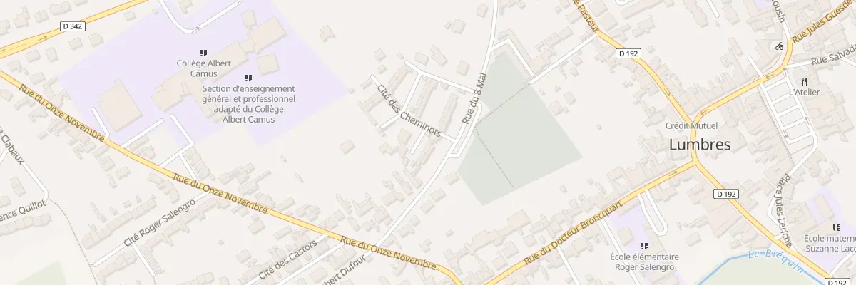 Plan du 1 Cité des Cheminots à Lumbres