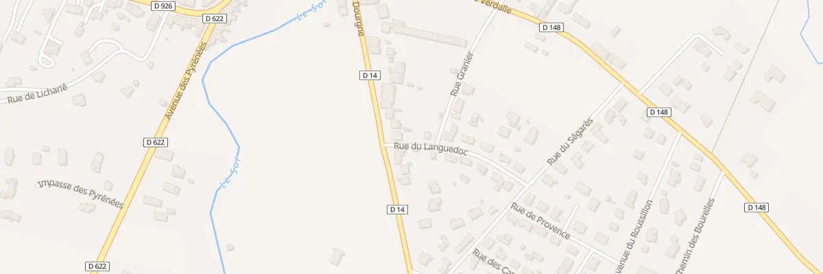 Plan du 27 Av de Dourgne à Soual