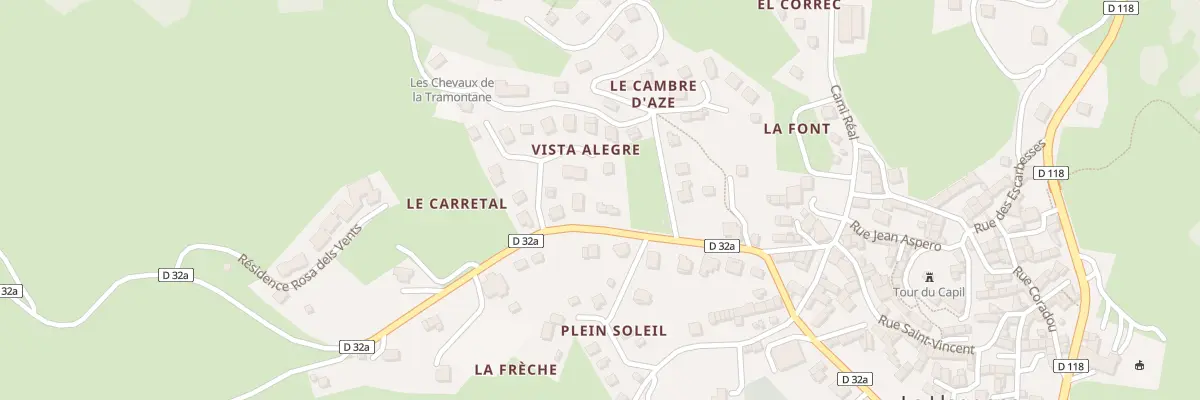 Plan du 5000 Prom du Cambre d’Aze à La Llagonne