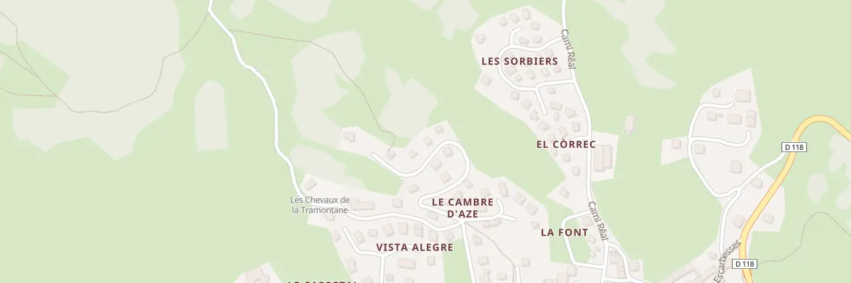 Plan du 18 Rue du Cambre d’Aze à La Llagonne