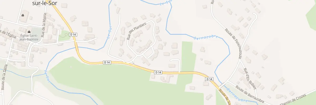 Plan du 16 Rue des Plantiers à Cambounet-sur-le-Sor