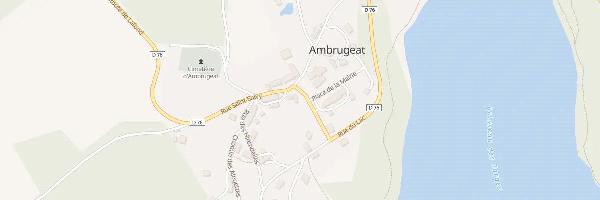 Plan du 5222 Le Bourg à Ambrugeat