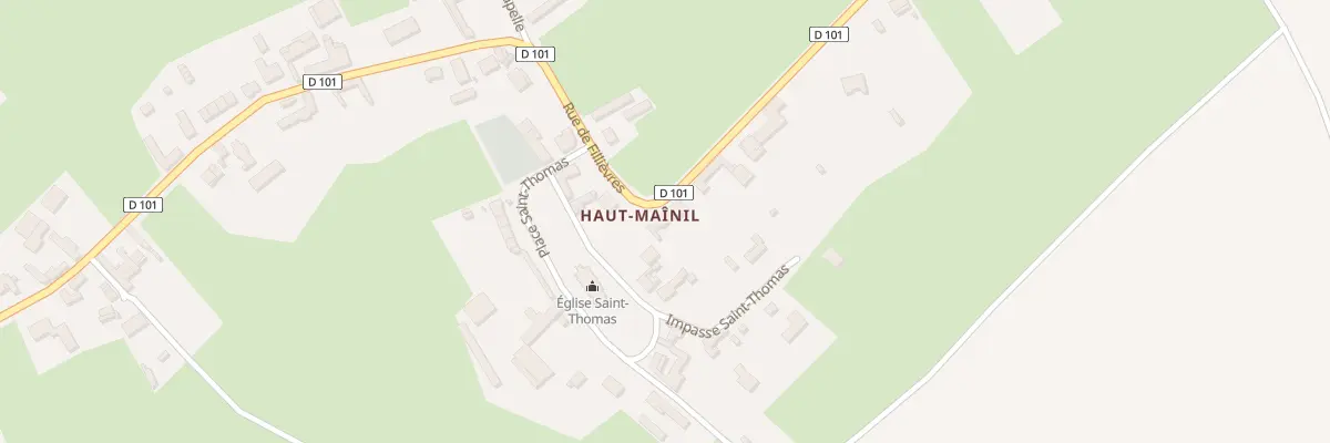 Plan du 559 Rue de Fillièvres à Quœux-Haut-Maînil