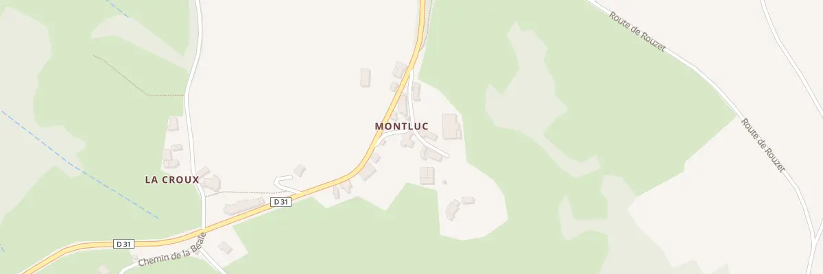Plan du 5032 Village de Montluc à Linac