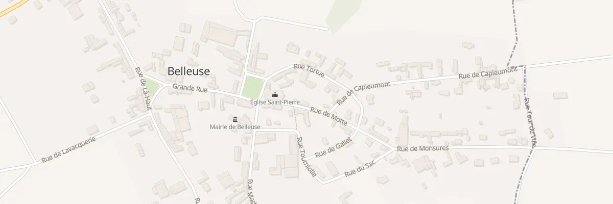 Plan du 1 Rue de la Motte à Belleuse
