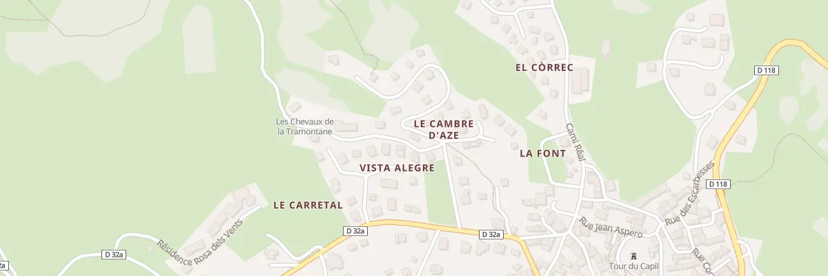 Plan du 5 Rue du Cambre d’Aze à La Llagonne