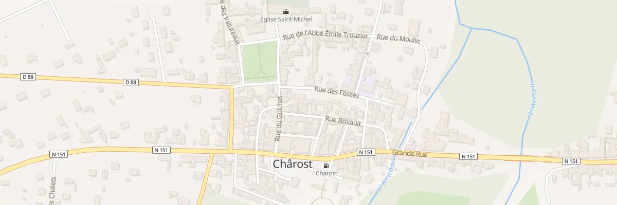 Plan du 6 Rue des Fossés à Chârost