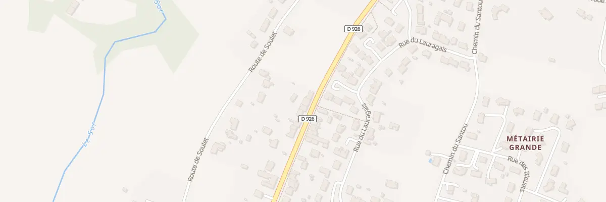 Plan du 315 Av de Castres à Soual