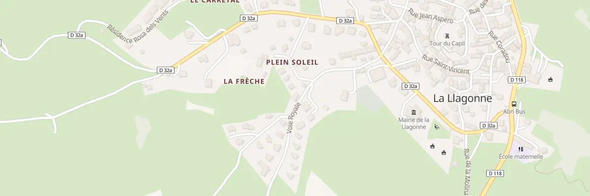 Plan du 20 Voie Royale à La Llagonne