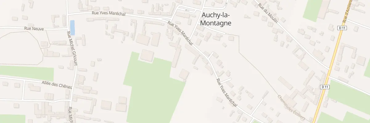 Plan du 33 Rue Yves Maréchal à Auchy-la-Montagne