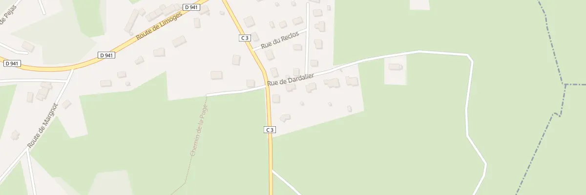 Plan du 15 Rue de Dardalier à Saint-Marc-à-Frongier