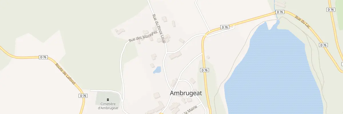 Plan du 5025 Le Bourg à Ambrugeat