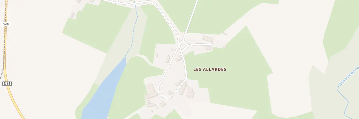 Plan du 5037 Les Allardes à Malleret-Boussac