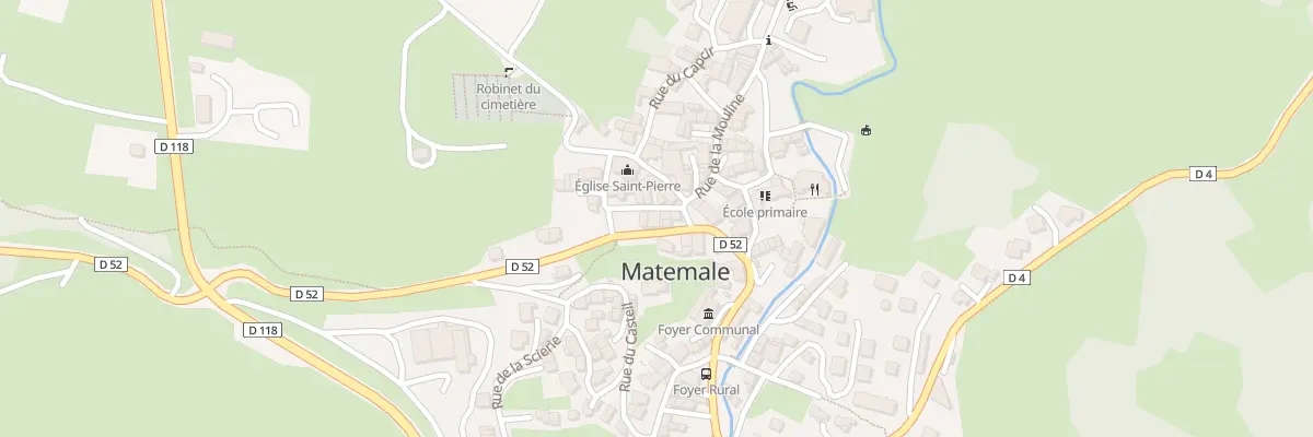 Plan du 22 Rue du Pont de L Aude à Matemale