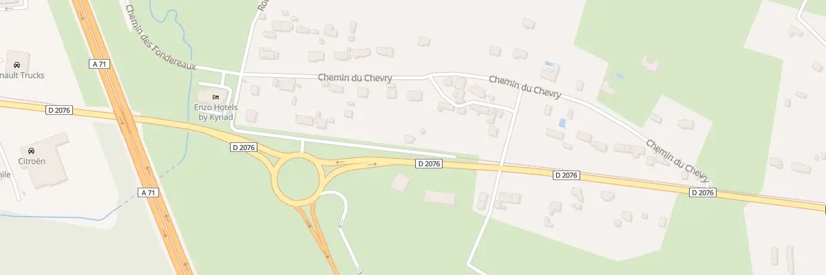 Plan du 47 Rte de Bourges à Vierzon