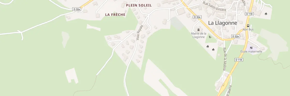 Plan du 15 Voie Royale à La Llagonne