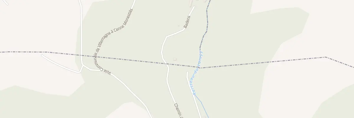 Plan du 157 Badens à Cenne-Monestiés