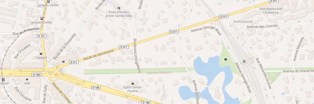 Plan du 75B Rte de Montesson au Vésinet