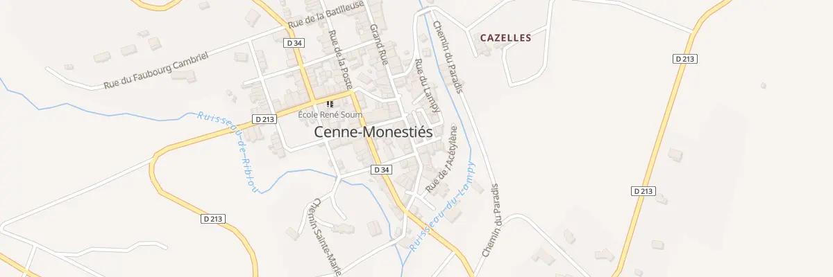 Plan du 8 Rue de la Tour à Cenne-Monestiés