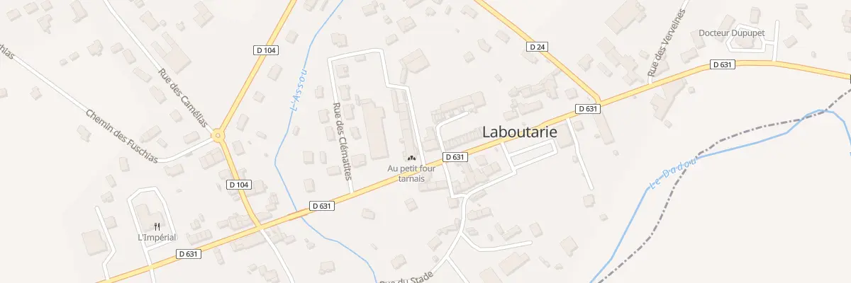 Plan du 16 Av de Graulhet à Laboutarie