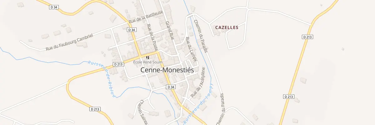 Plan du 6 Pl Charles d’Hozier à Cenne-Monestiés