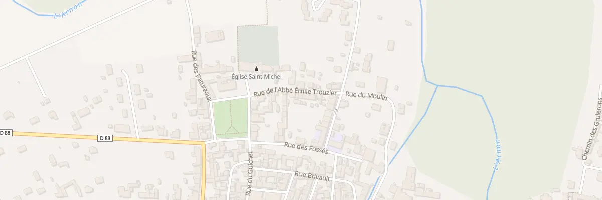 Plan du 24 Rue de l’Abbe Emile Trouzier à Chârost