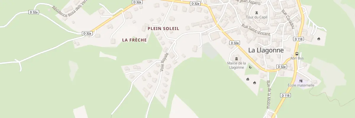 Plan de Voie Royale à La Llagonne