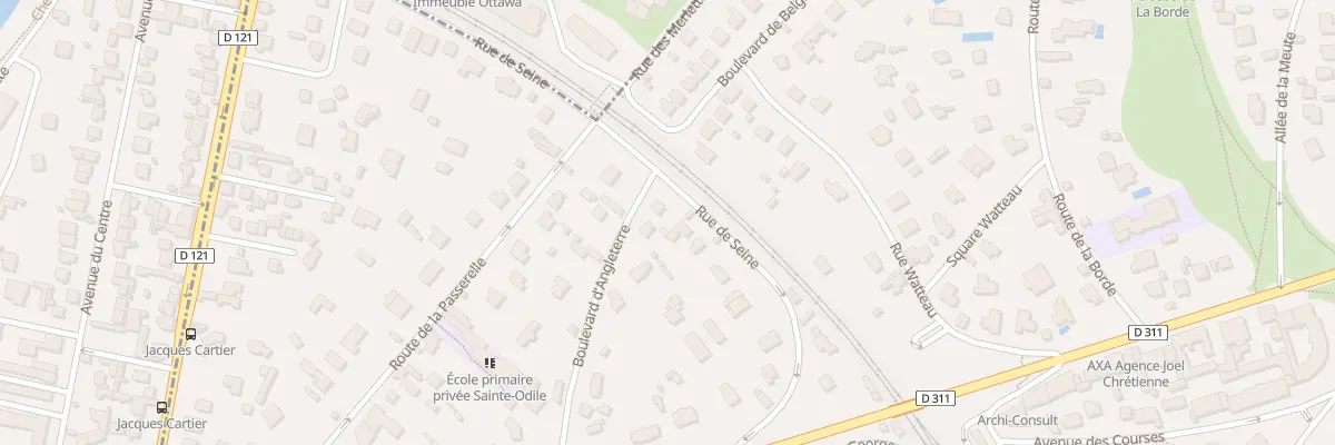 Plan du 58 Bd d’Angleterre au Vésinet