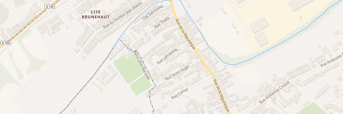 Plan du 1 Rue Lamartine à Saint-Ouen