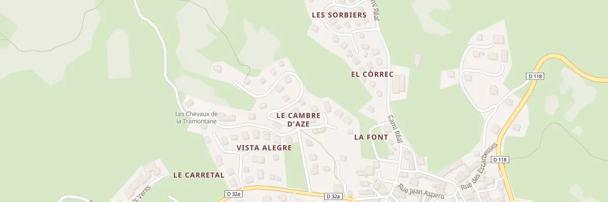 Plan du 165 Las Basses à La Llagonne