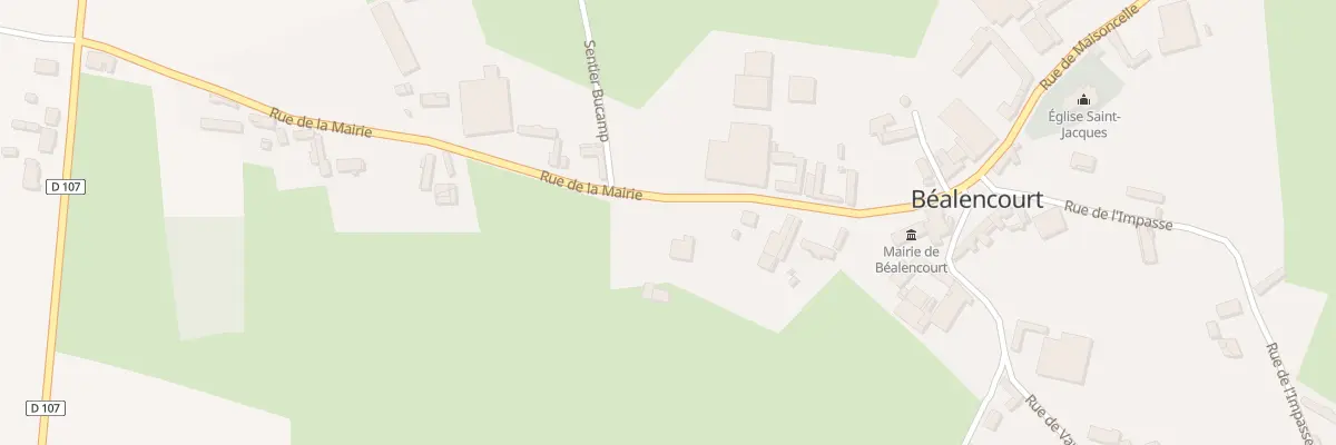 Plan du 20 Rue de la Mairie à Béalencourt