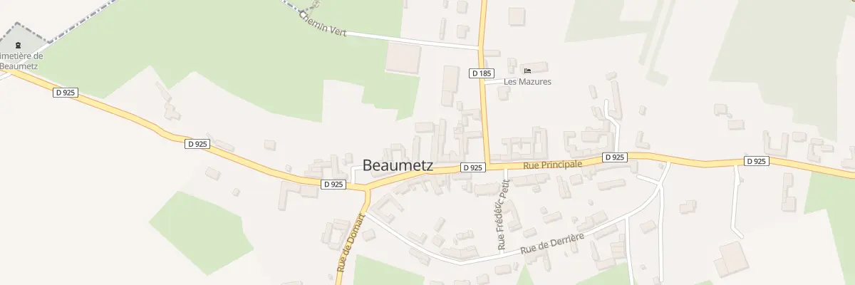 Plan du 15 Rue Principale à Beaumetz