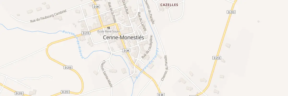 Plan du 27 Gr Grand’ Rue à Cenne-Monestiés