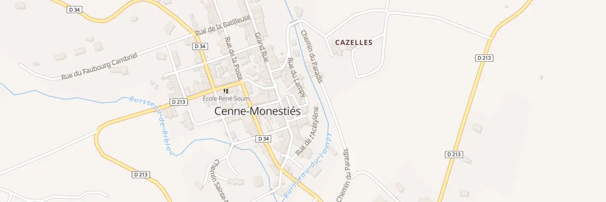 Plan du 1 Imp du Roc à Cenne-Monestiés