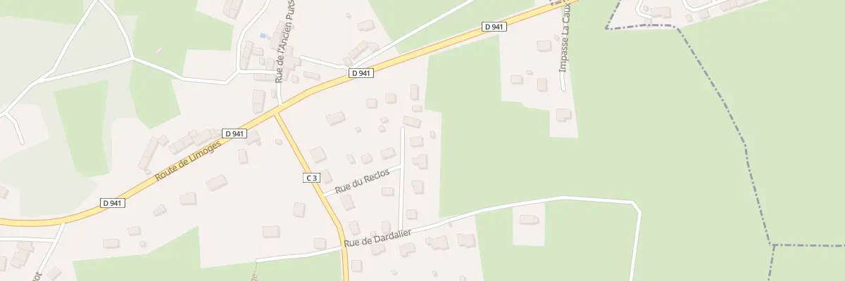 Plan du 3 Rue du Champ de la Croix à Saint-Marc-à-Frongier
