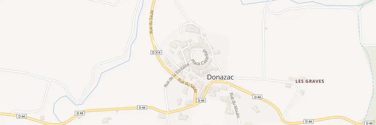 Plan du 24 Le Village à Donazac