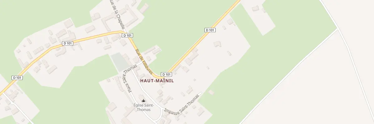 Plan du 481 Rue de Fillièvres à Quœux-Haut-Maînil