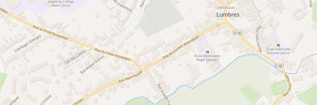 Plan du 42 Rue du Docteur Broncquart à Lumbres