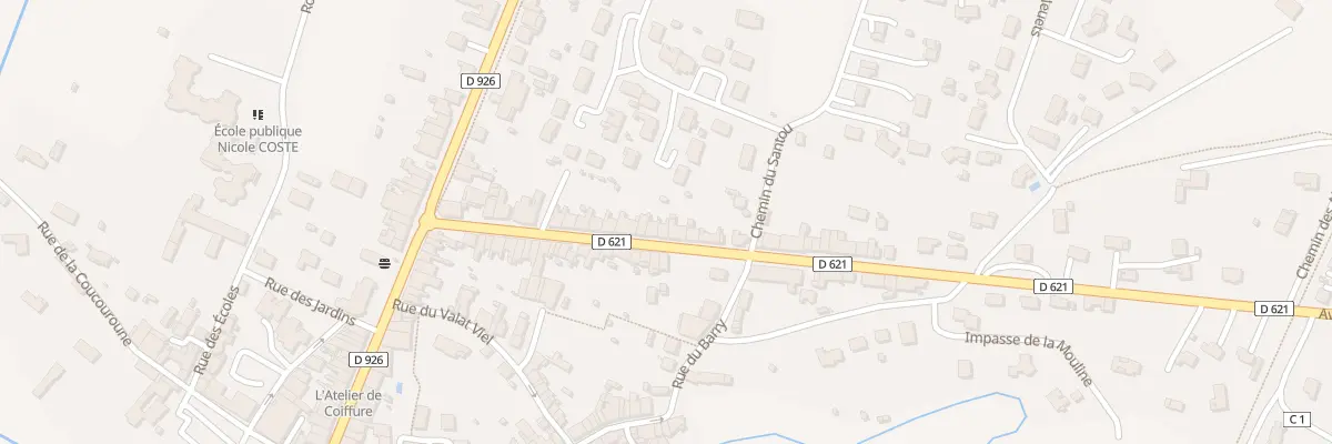 Plan du 29 Av de Mazamet à Soual