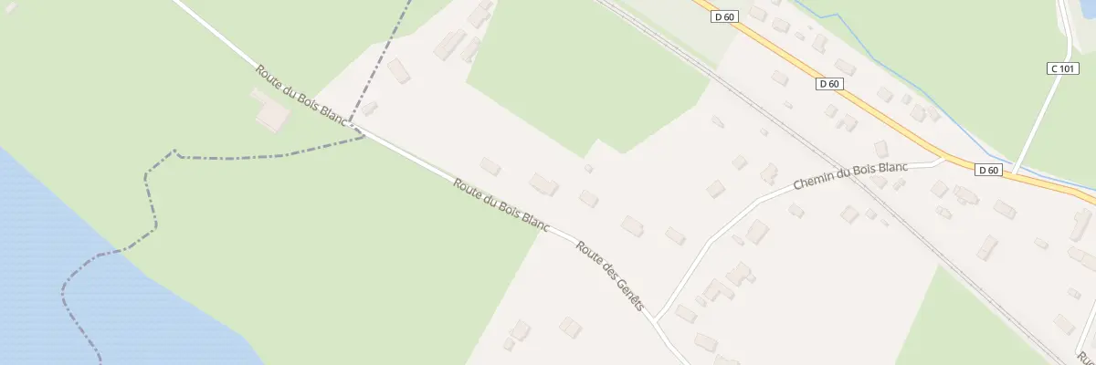 Plan du 12 Le Bois Blanc à Foëcy