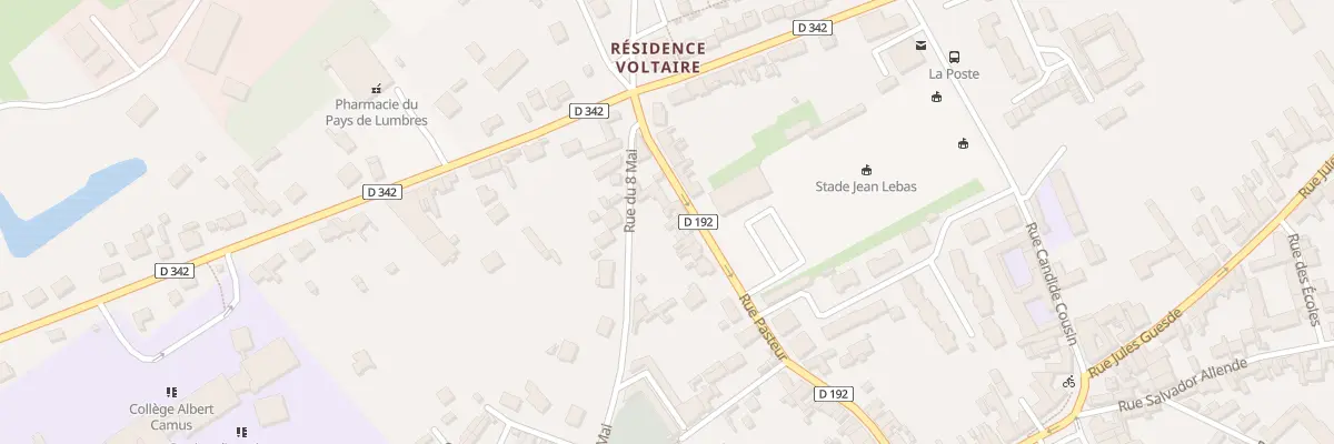 Plan du 43 Rue Pasteur à Lumbres